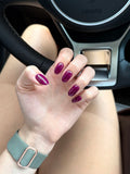 Plum Gel Nails