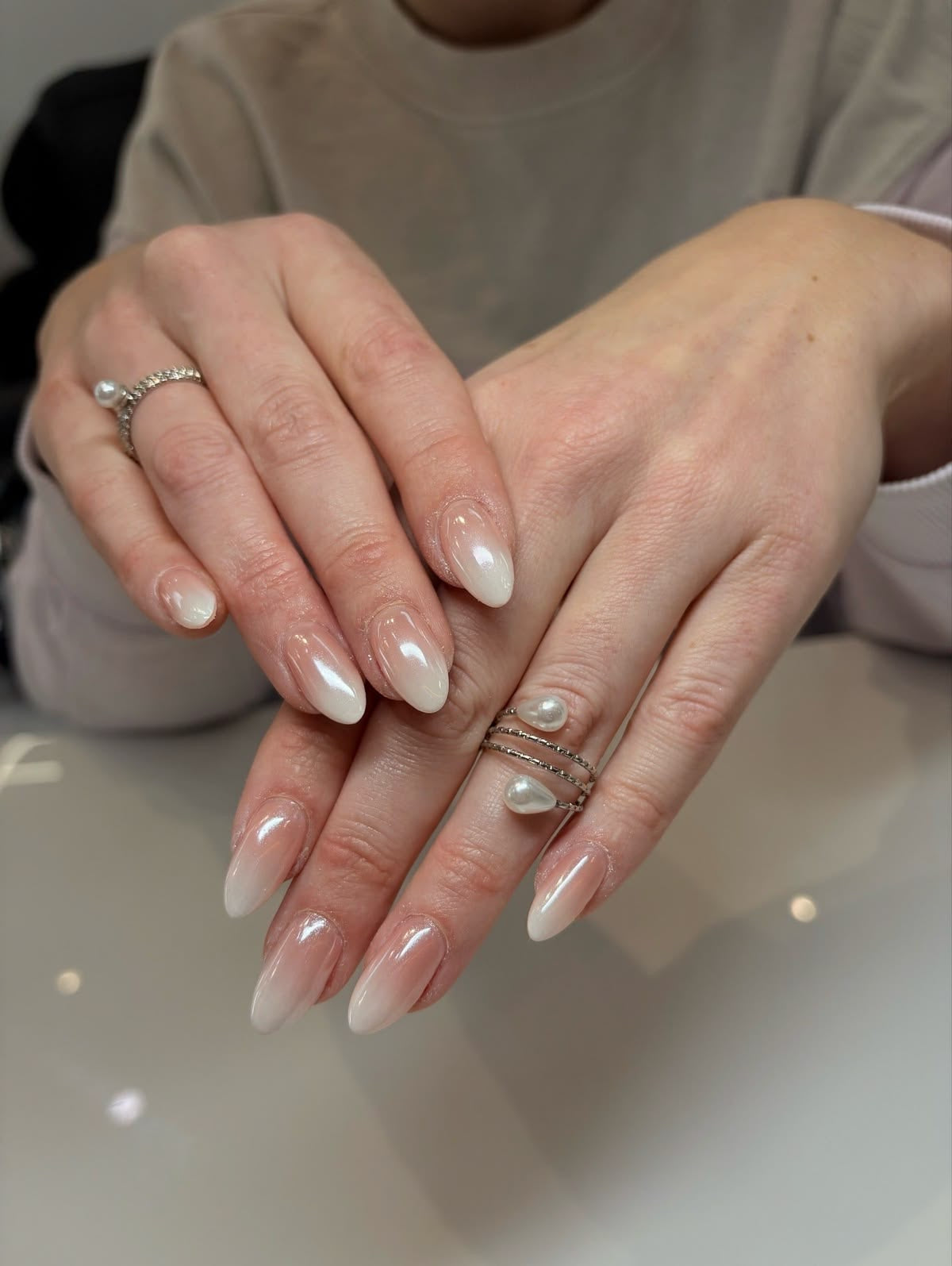 Luxurious Glazed Donut Ombre Nails