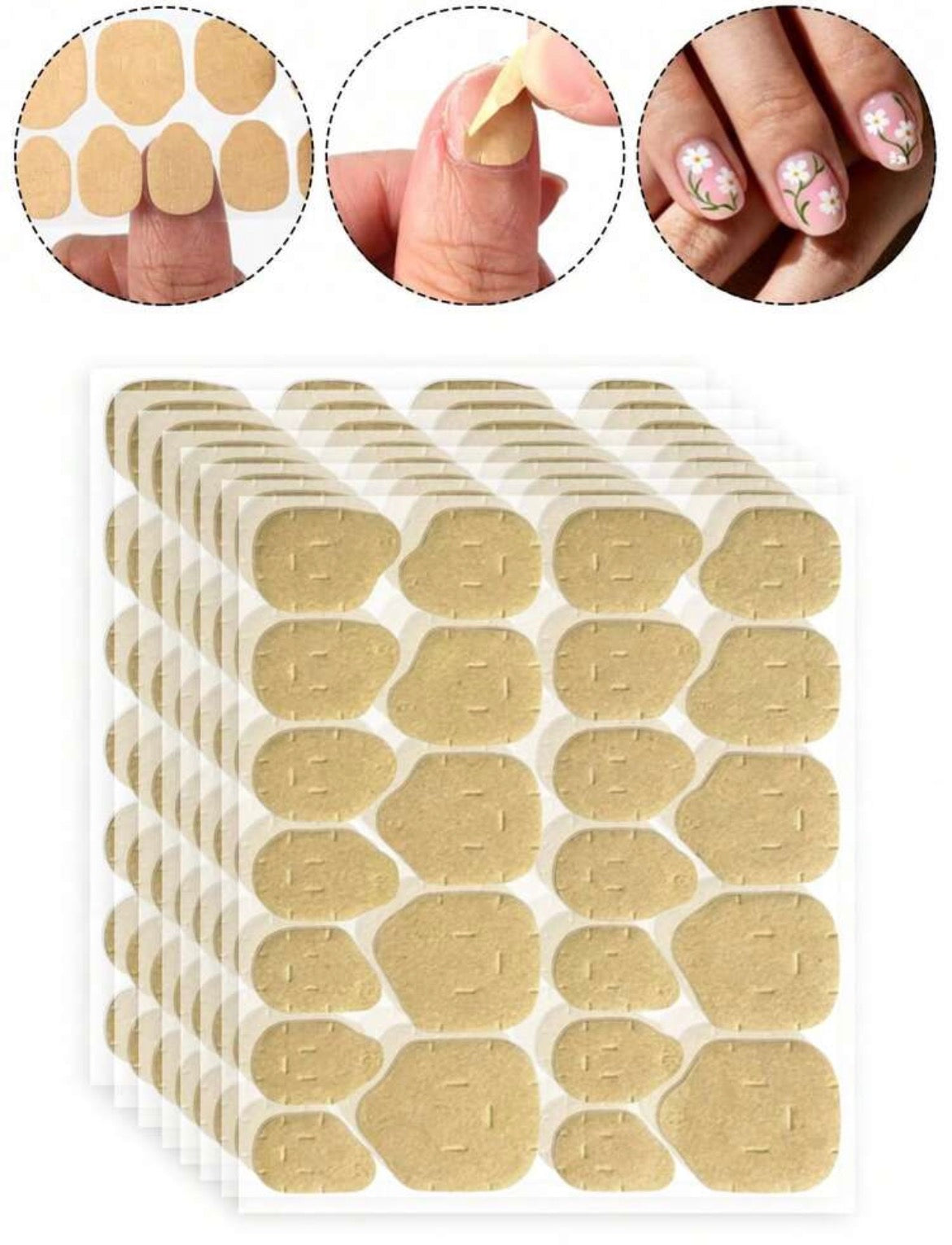 Super Sticky Gel Tabs | High Quality Nail Stickers | Waterproof | 10 pcs