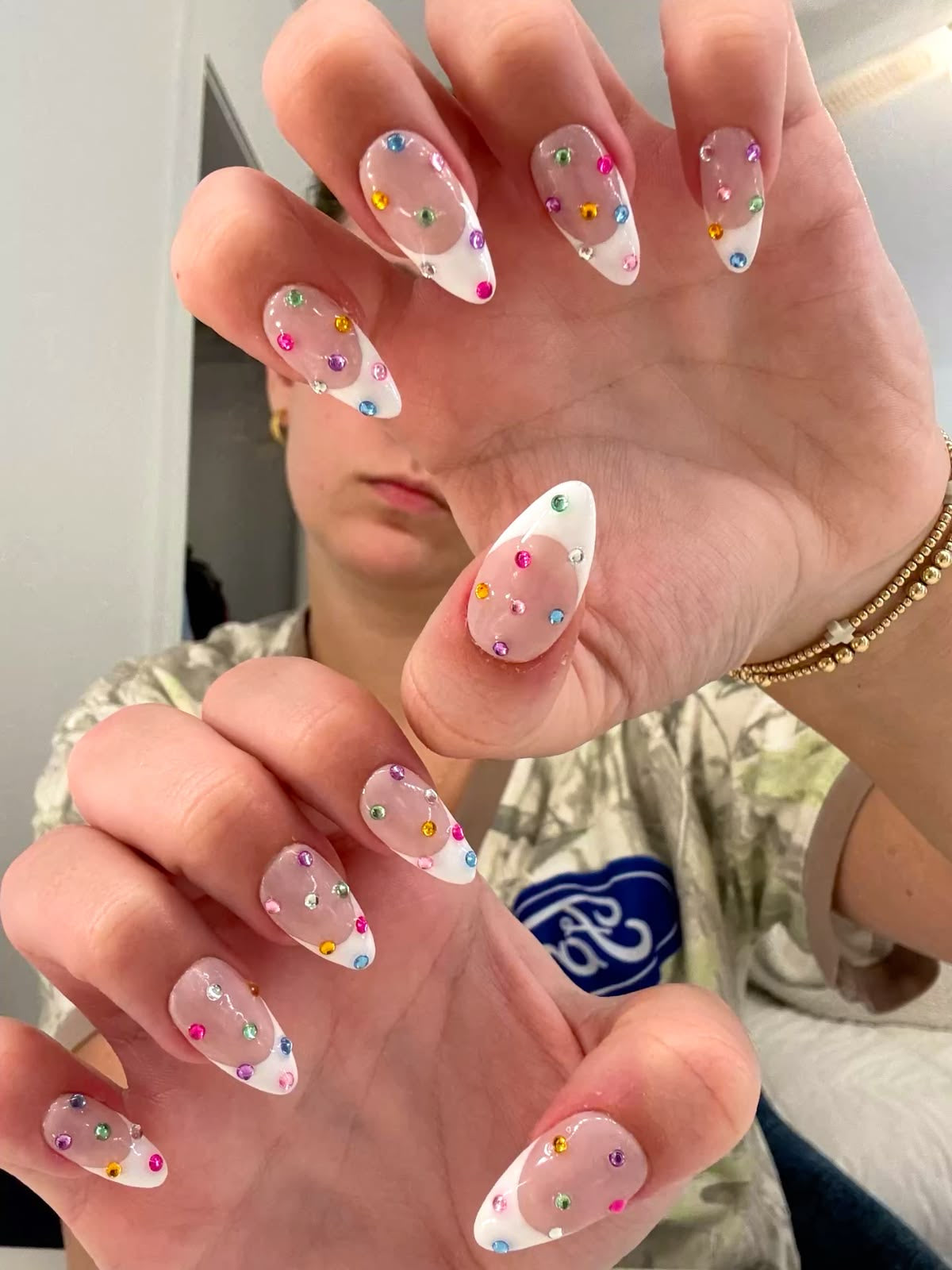Bedazzled French Tips
