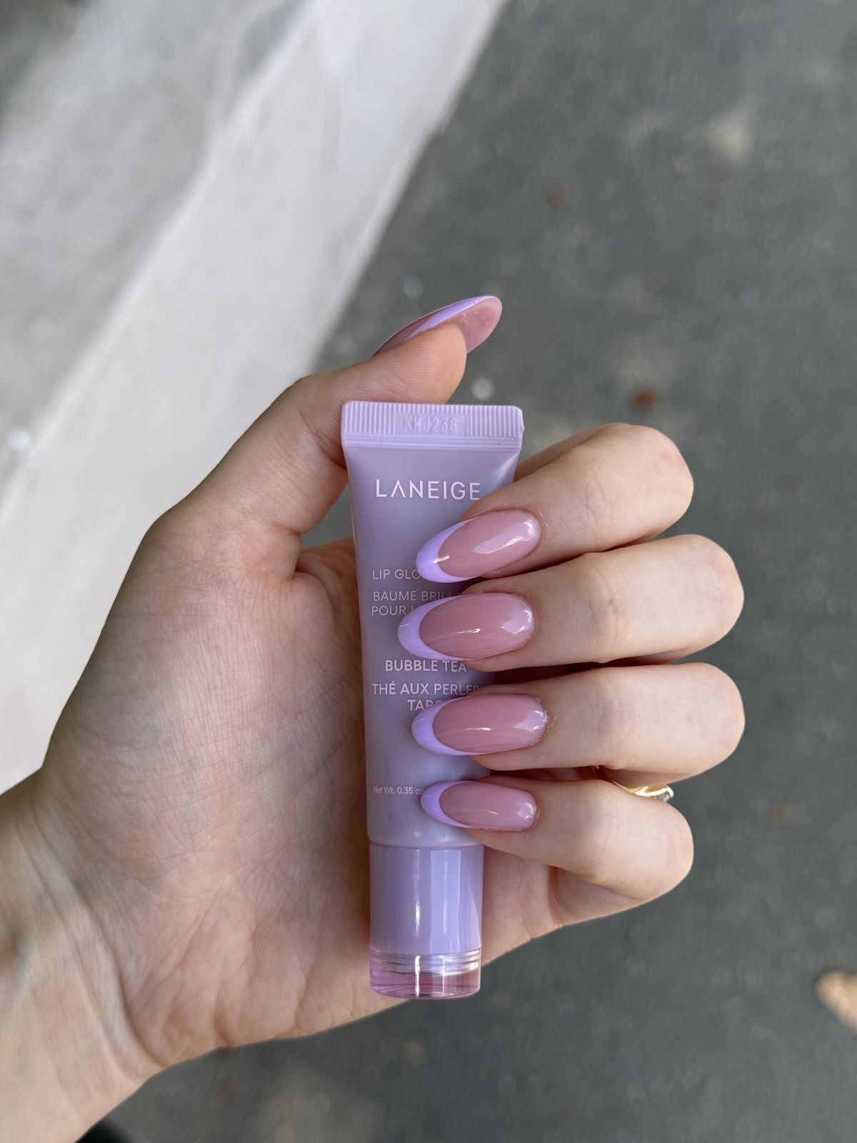 Purple French Tips