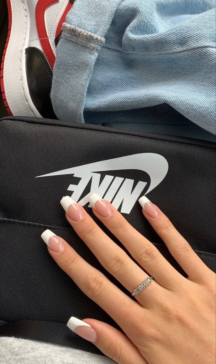 Deep French Tip Nails