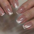 Natural Gelish Cat Eye Base French Tips