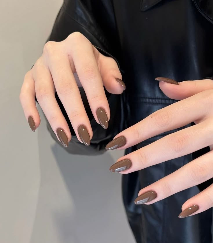 Espresso Brown Nails