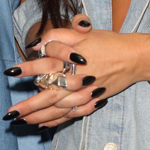 Black Gel Nails