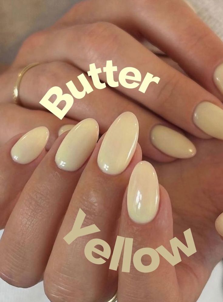 Butter Yellow Nails