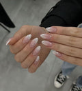 Glazed Pink French Ombre Nails