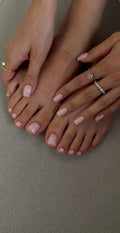 Milky Pink Nails & Toenails Set