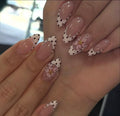 Polka French 3D Floral Aesthetic Nail Set